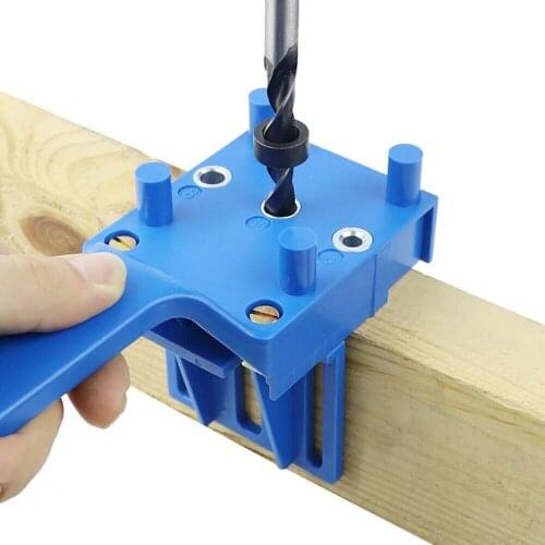 41Pcs Woodworking Drill Guide Kit Straight Hole Locator Dowel Pins Wood Drill Hole Tool