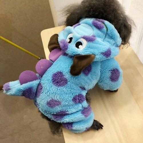 Autumn and Winter Style Dog Clothing Manufacturers Orange Little Tiger With Cap Coral Fleece Pet Four-legged Clothes