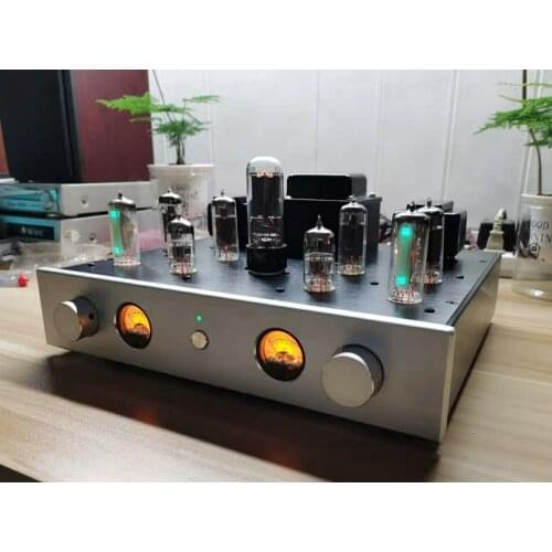 6N2+6P1 parallel single-ended Class A tube, HIFI fever level, output power: 6.8W*2, frequency response: 20Hz-20kHz