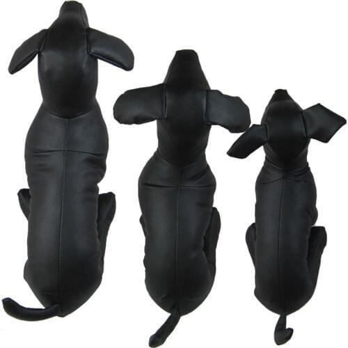 PVC Leather Dog Models Pet Dog Mannequins Pet Clothing Stand Display Supplies S M L