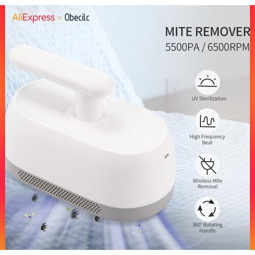 Potable Wireless Mites Removal Instrument Hand-held Bed Vacuum Cleaner 5500PA Strong Suction Deep Dust Mites Cleaning Machine