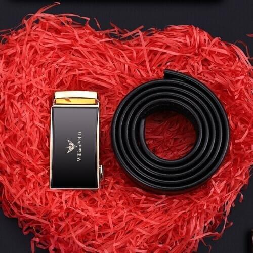 Mens Belt Luxury Brand Automatic Buckle Genuine Leather Harness Designer Belt Gold Male Business Casual Male Trouser Belt 2021