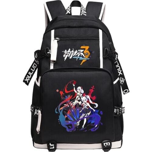 Honkai Impact 3 Game Men Backpack Yae Sakura Cartoon School Bags Large Anime Bookbag Oxford Women Travel Bags Laptop Back Pack