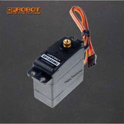 DFRobot most powerful standard DF15RSMG 360 Degree servo Motor, 7.4V 19kg with two pairs of shells for for robot arm or joints