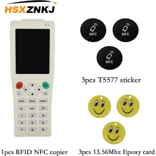 English Version Icopy5 Smart Card Key Machine RFID NFC Copier IC/ID Reader/Writer Duplicator