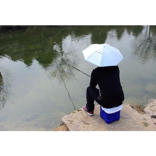 Umbrella cap fishing umbrella sunscreen headband hat 65cm wearing fishing umbrella cap anti-uv portable hat