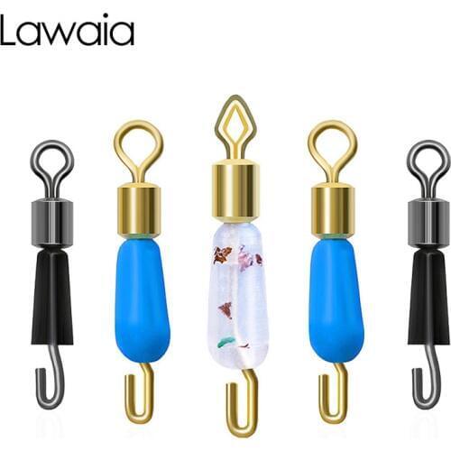 Lawaia Connector Eight-character Ring Silicone Quick Clips 3 Styles Large Pull Connection Ring Fast Pin Hanging Fishing Supplies