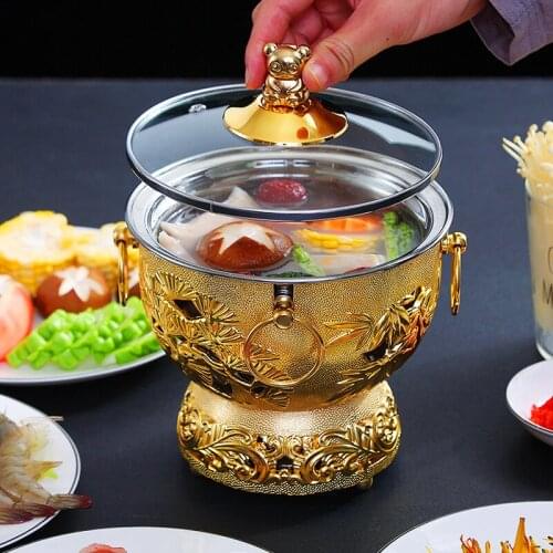 Alcohol stove small hot pot stainless steel vintage alcohol stove solid liquid single outdoor household hot pot special pot