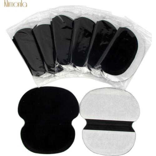60Pcs Black Armpit Absorbent Increase Size Pads Prevent Sweat Disposable Portable Keep Dry Sticker Deodorants Antiperspirants