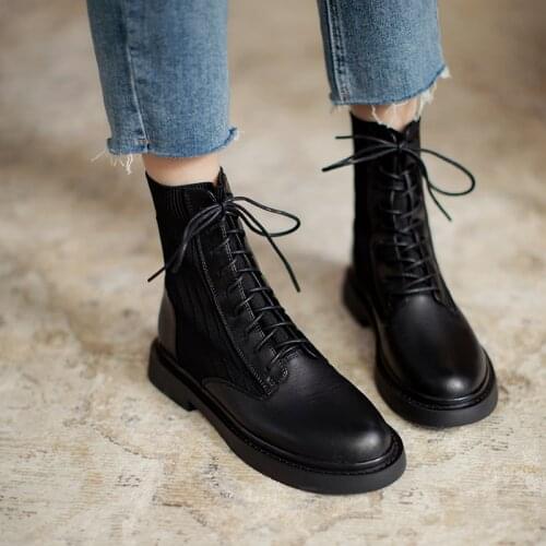 Women Shoes Women Boots Winter Block Ankle Boots for Women Zapatos De Mujer Womens Platform Heels Chunky Boots Platform Boots