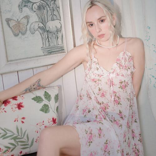 New Sleep Tops Private Home Pajamas Womens Lace Strap Light Transparent Back Fairy Temptation Nightdress Sleeping Clothes Sexy