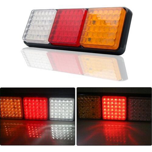 1Pc 24V 108LED Caravan Lighting Trailer Truck Light Caravan Truck Tail Light ABS Van Vehicle Boat Trailers Rear Lamp Taillights