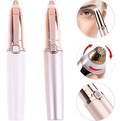 1pc Portable Facial Hair Remover For Women Electric Eyebrow Trimmer Makeup Painless Eye Brow Epilator Mini Shaver Razors