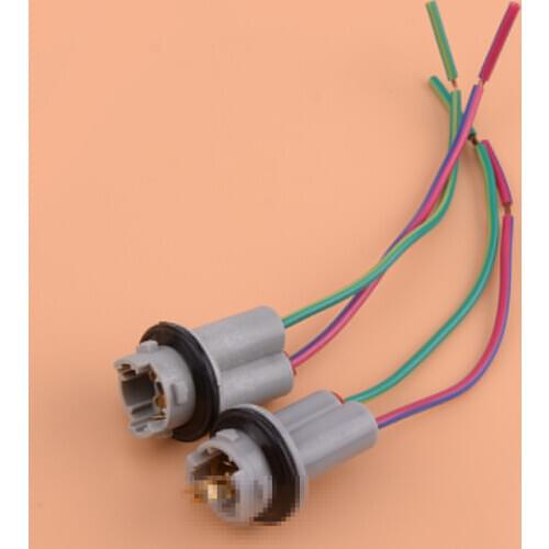 2pcs 12V 13.5cm 912 920 921 T15 W16W Nylon Base Socket Wiring Harness Holder Connector Pigtail Adapter Fit for Most of Cars