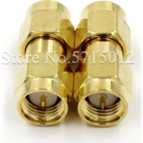 3pcs SMA RF Adaptor SMA-JJ Internal Thread Internal Needle Double Male RF Connector Adaptors Male to Male