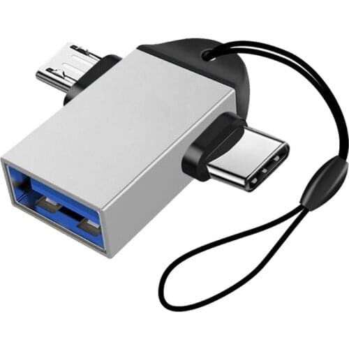 2 in 1 USB3.0 to TYPEC OTG Data Adapter Black/ Gold/ Pink/ Red/ Silver Fast Computer Accessories TYPEC Adapter