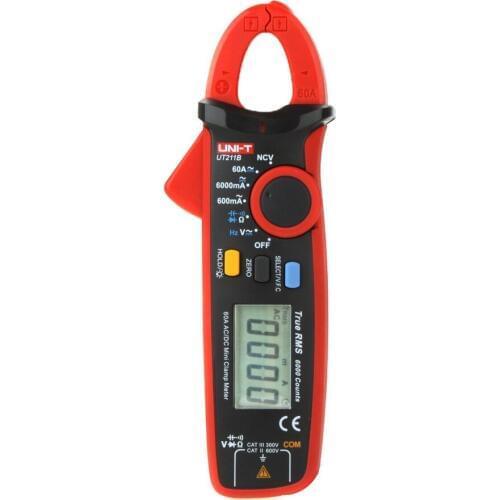 UNI-T UT211B 60A High Resolution True RMS 3 5/6 digital Clamp Meters V.F.C. NCV Test & Zero Mode pinza amperimetrica multimeter