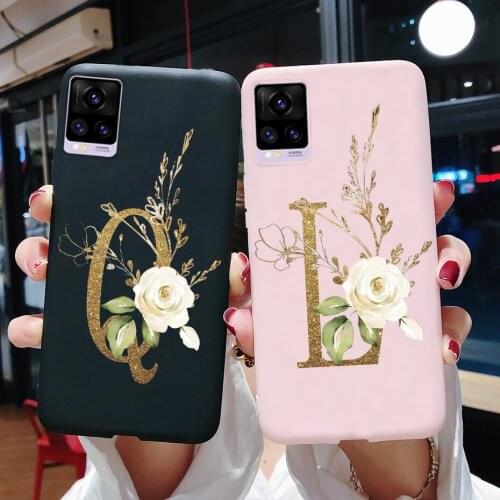 For vivo V20 Case Vivo V20 Pro Se Case Cute Letters Soft Silicone Back Cover for Vivo V20 VivoV20 V 20 Pro Se Phone Case Fundas