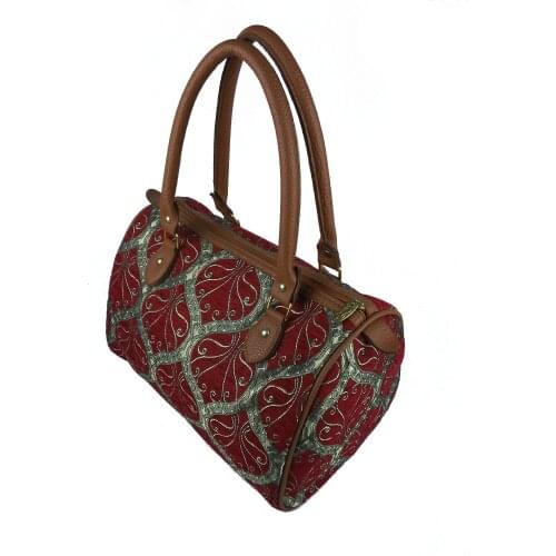 Handmade Elegant Shoulder Bag designed with special fabric with Ottoman motifs