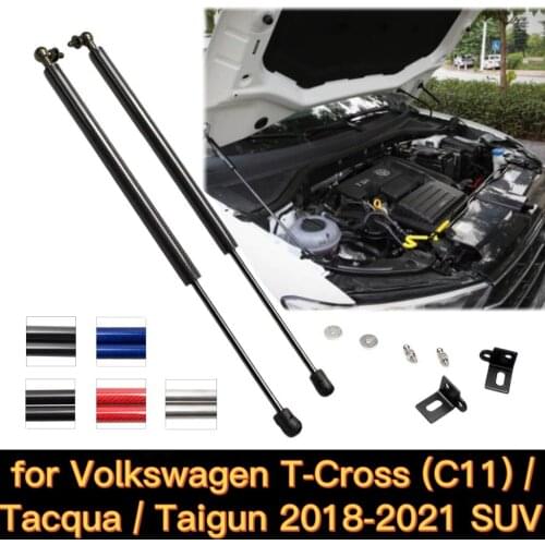 Gas Struts for 2018-2021 VW Volkswagen T-Cross C11 Tacqua SUV Modify Front Hood Bonnet Lift Support Shock Damper Absorber Spring