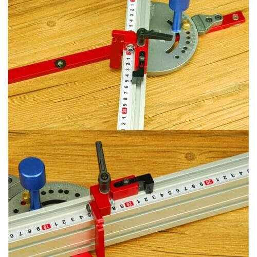 600mm/800mm Miter Gauge and Alluminium Fence with Metric Scale WoodWorking DIY Tools