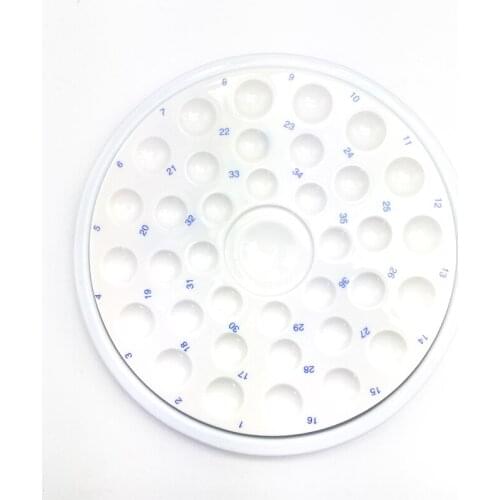 Wet Tray 36 Slot Ceramic Palette Dental Lab Porcelain Mixing Watering Plate