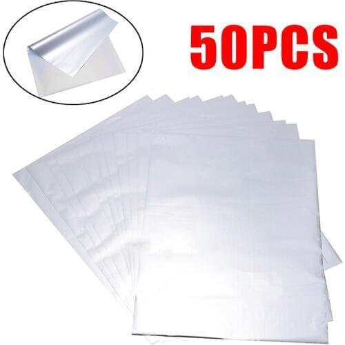 1set/50 Sheets A4 Light Sliver Leaf Foil Paper Leaves For Gilding Decoration DIY Decorative Material Art Work Crafts 210x297mm