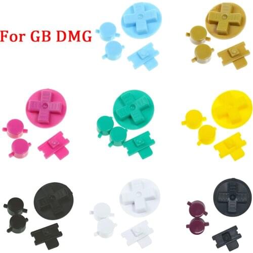 New GB DMG Buttons Replacement for Gameboy Classic GB Keypads for Gameboy A B buttons D-pad with Dust Cover Button
