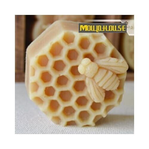 Wholesale 3D Honeycomb Bee Silicone Fondant Cake Mold Soap Mould Candle Molds Sugar Craft Tools Chocolate Mold cake tool