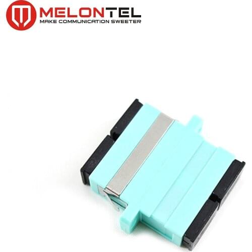 MT-1032-SC2-D Wholesale Light Blue Fiber Optic SC Female Connector Multimode OM3 Duplex Adapter