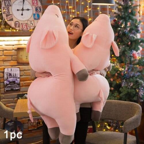 1 PCS 40 / 50 CM Pink Soft Cute Plush Toy Kawaii Pig Doll Style Soft Pillow Child Girl Gift Baby Sleeping Pillow