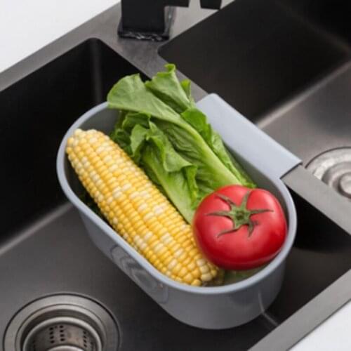 Hangable Drain Basket Sink Dish Sink Shelf For Kitchen Hollow Leftovers Filtered Water Hanging Basket Storage Basket For Home