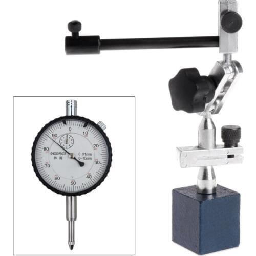 215mm Height Level Dial Test Gauge Indicator Rotary Magnetic Stand Base Holder