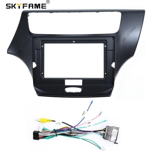 SKYFAME Car Frame Cable For BAIC BEIQI Saab X55 2016 Android Big Screen Dask Kit Fascia Frame Line