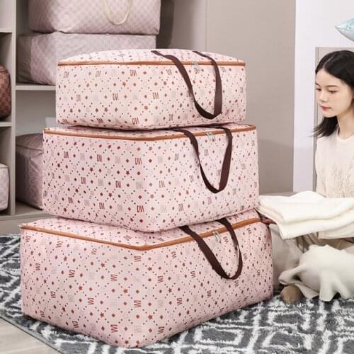 Oxford Cloth Quilt Storage Bag Waterproof Quilt Storage Bag Foldable Moving Bag Large Capacity Clothes Storage Bag