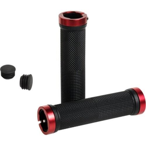 Bicycle Handlebar Grips MTB Bike Aluminum Alloy Hand Bar Grips Anti-slip Double Lock Bike Grip For Cycling Bike Part Accessories