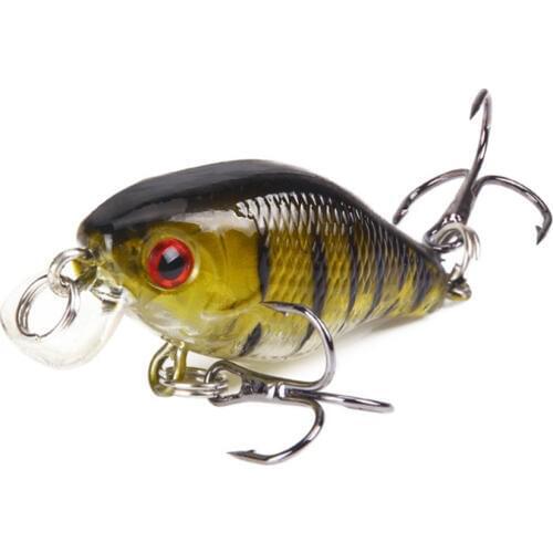 1pcs Wobbler Fishing Lure 3D Eyes 4cm/4.6g Topwater Artificial Plastic Hard Bait Japan Crankbait Carp Fishing Pesca Isca