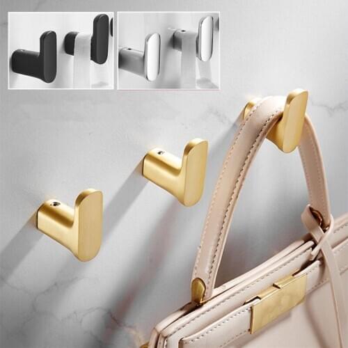 1Pc Creative Copper Wall-mounted Robe Hook Bathroom Living Room Towel Coat Hanging Storage Rack