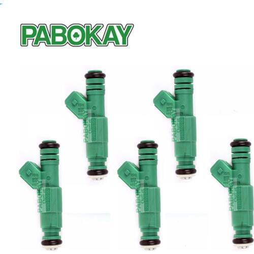 5 pieces x 42lb Green Giant Fuel Injectors 42 lb/hr Turbo 1.8T 2.3 T 440cc 13586335 22853741 20923680 25920615 0280155968