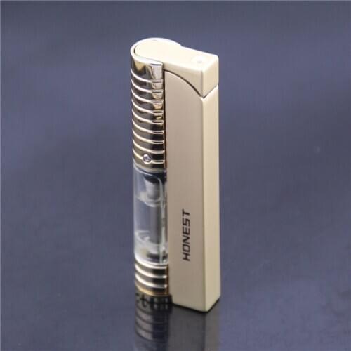 Cigarette Accessories Compact Butane Jet Lighter Turbo Torch Lighter Fire Windproof Spray Gun Metal Lighter 1300 C NO GAS