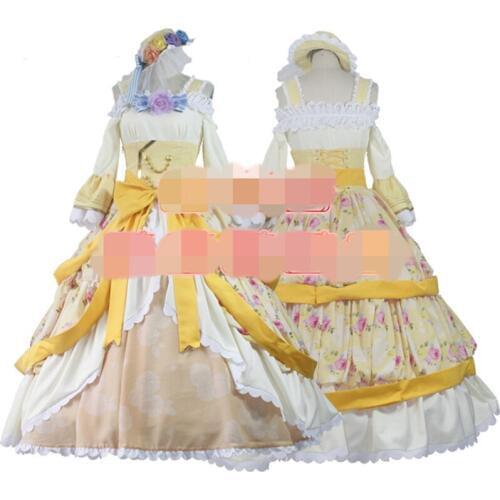 Anime Cosplay Costume Lovelive Ball Dress Rin Hoshizora Dance Awaken Gorgeous Formal Dress A