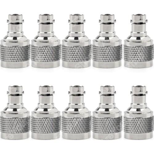 Artudatech High Quality 10Pcs Adapter N Plug Male To BNC Female Jack RF Connector Straight M/F Accessories Parts