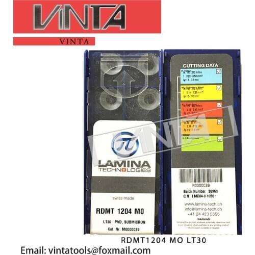 Free shipping high quality 10pcs/lots RDMT1204 MO LT30 / RDMT10T3 MO LT30 cnc carbide milling inserts cnc carbide lathe tool