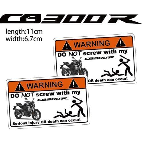 KODASKIN Motorcycle Cheap Creative Warning Sticker Decal for Honda CB300R