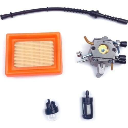 Carburetor Kit for stihl FS400 FS450 FS480 String Trimmer Brush Cutter Fuel Line