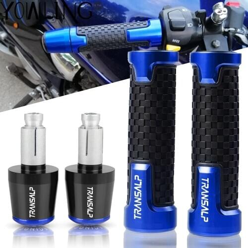 Motorcycle Handle Grip Handlebar Grips End Cover Caps For Honda TRANSALP 600 VH VJ VK VL VM VN VP VR VS VT VV VW VX 1987-1999
