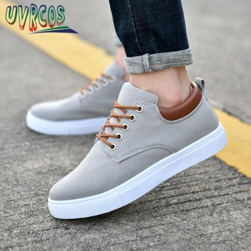 Platforms Men Shoes Big Size Low Top Mens Sneakers for Men Male Casual Lace Up Man Canvas Shoes Fashion Flat Designer Shoe A31
