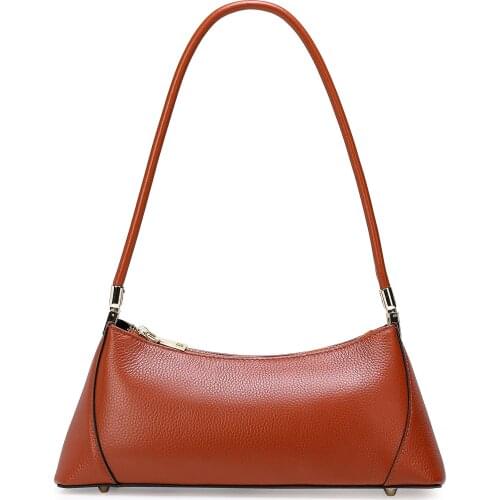 2021 New Handle Bag Women Handbag Genuine Leather Shoulder Totes Underarm Top Handle Bag Female Small Subaxillary Bags