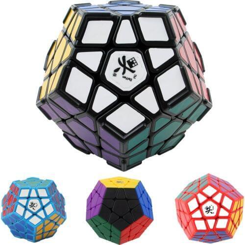 Clearance DaYan 3x3 Megaminx Pyramid Gem Magic Cube Stickres Speed Puzzle 3x3 Megaminxes GEM II GEM V Octahedron kits toys