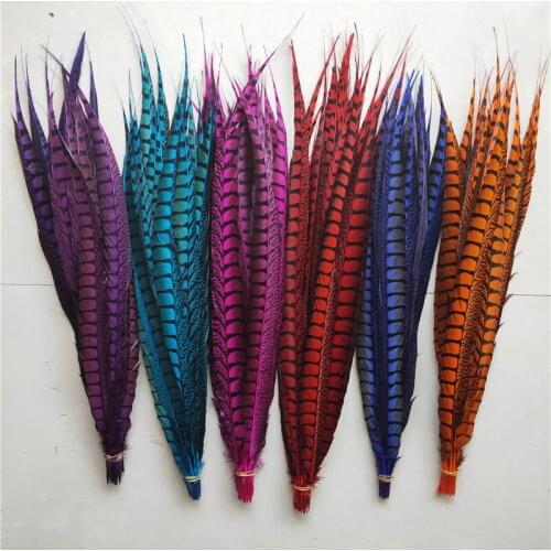 Promotion 50pcs/lot Pheasant Tail Feathers 27-32inch/67-80cm Diy Craft Wedding Home Celebration Plumas De Faisan Plume